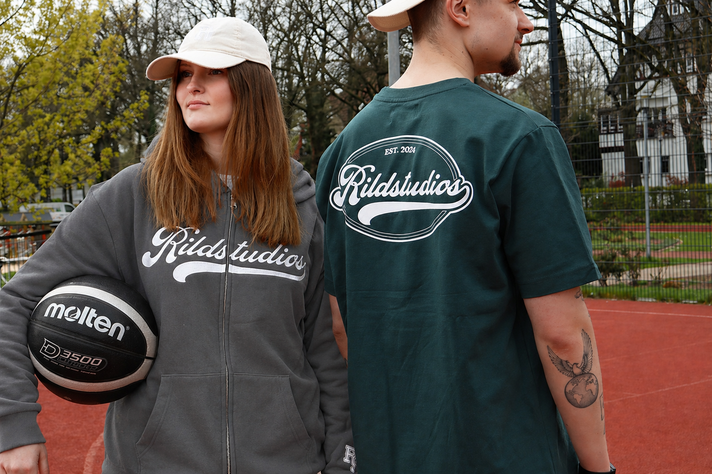 Rild Studios - Born to be Rild ZIP-Hoodie Grey (Limitiert nur bis der Vorrat reicht)