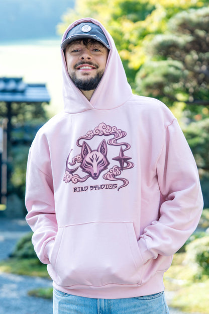 Rild Studios – Rild Nights Rosa Kitsune-Hoodie (Vorbestellbar bis 01.11.26)