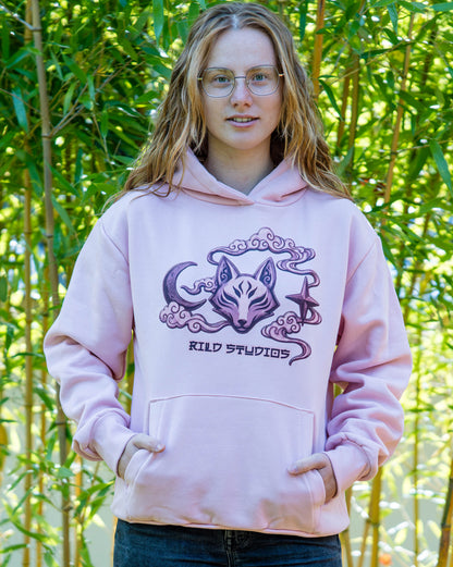 Rild Studios – Rild Nights Rosa Kitsune-Hoodie (Vorbestellbar bis 01.11.26)